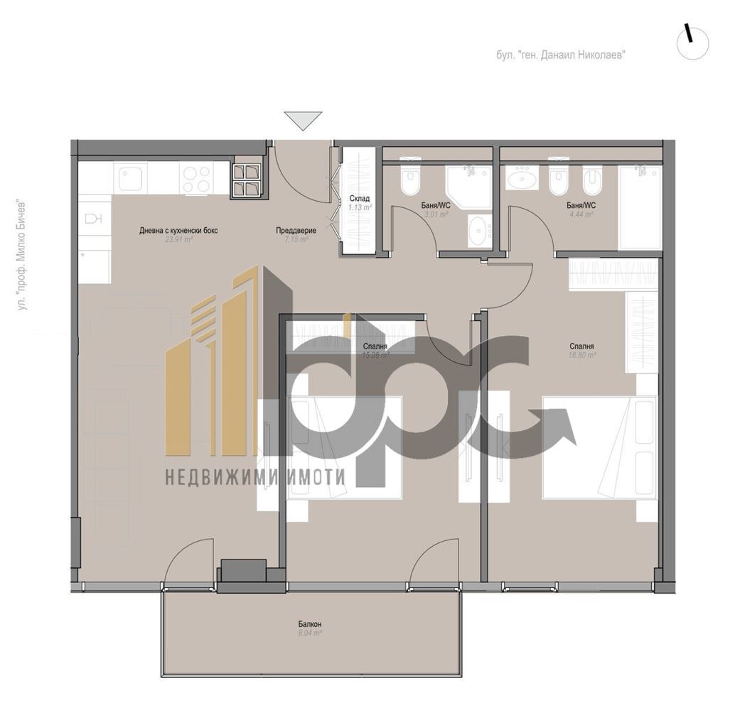Продава 3-СТАЕН, гр. София, Оборище, снимка 2 - Апартаменти - 52154948