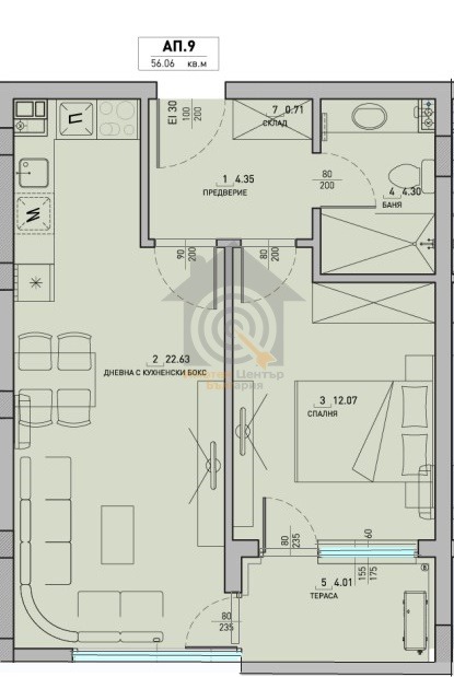 Продава 2-СТАЕН, гр. София, Малинова долина, снимка 2 - Aпартаменти - 47710977