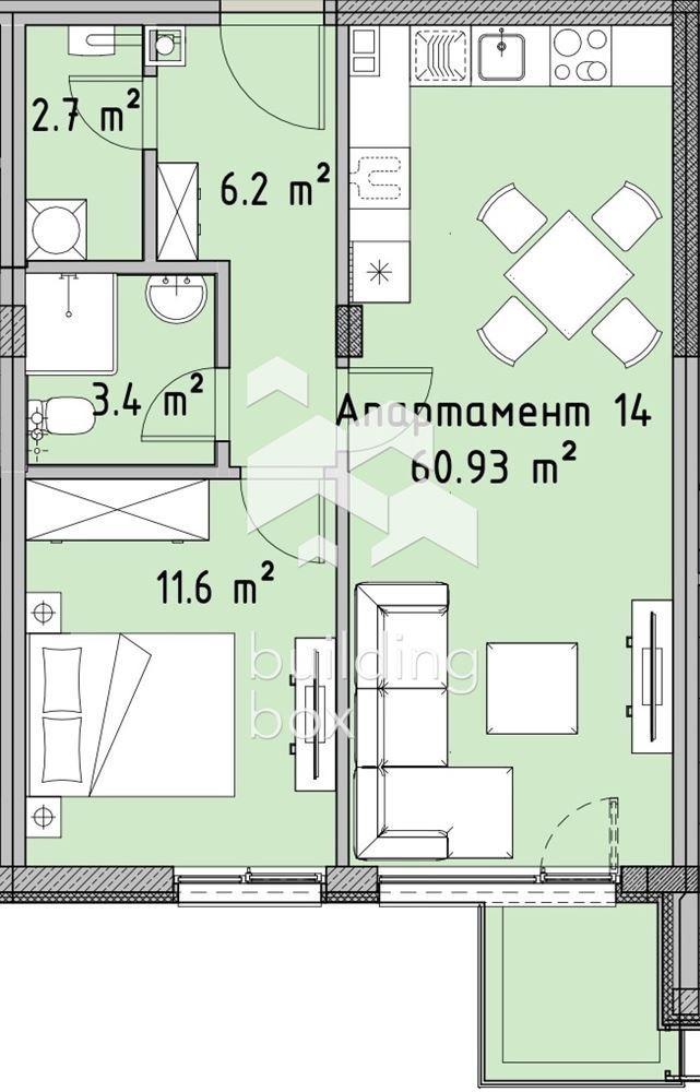 À venda  1 quarto Sofia , Vitocha , 73 m² | 77365268 - imagem [4]