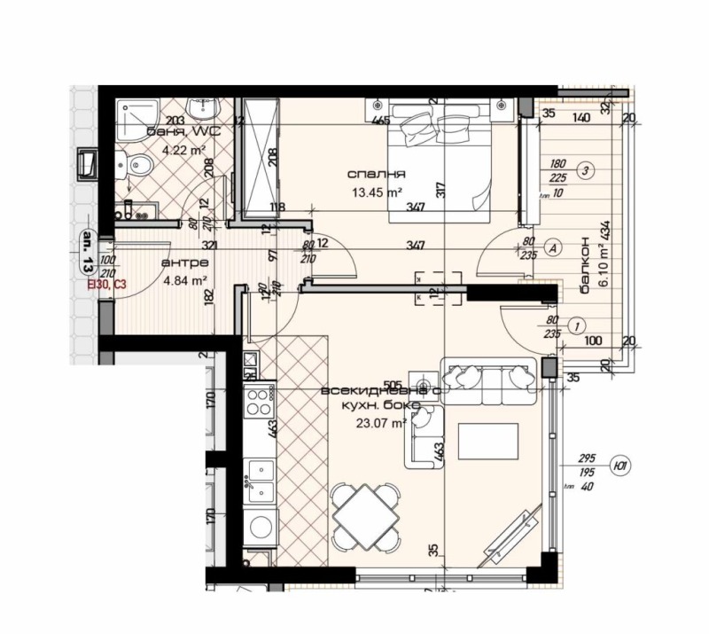 Продава  2-стаен град Варна , Младост 1 , 73 кв.м | 56608911