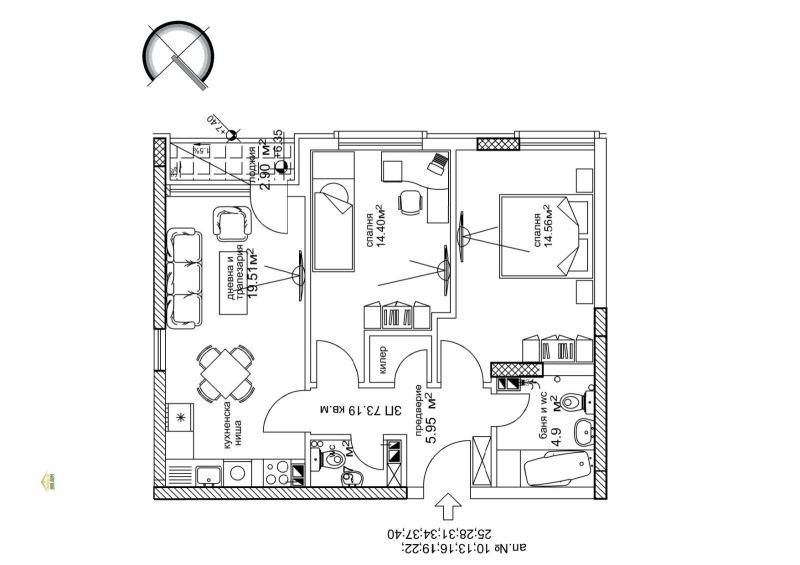 Продава  3-стаен град Пловдив , Съдийски , 83 кв.м | 74536622 - изображение [6]