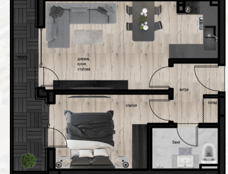 In vendita  1 camera da letto Plovdiv , Kiuchuk Parig , 71 mq | 68300115