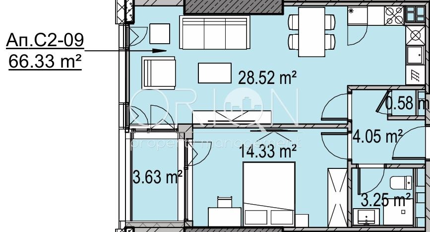 Продава 2-СТАЕН, гр. София, Дружба 1, снимка 3 - Апартаменти - 55022353