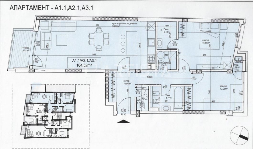 Продава 3-СТАЕН, гр. София, Манастирски ливади, снимка 3 - Апартаменти - 53899312