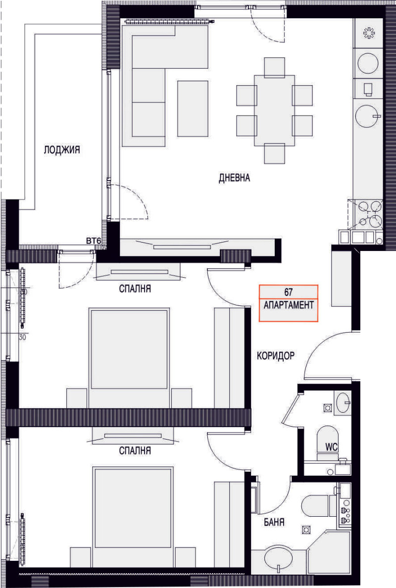 Na prodej  2 ložnice Sofia , Ljulin 2 , 99 m2 | 34315827 - obraz [13]