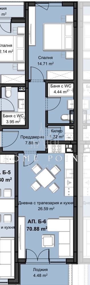 Продава 2-СТАЕН, гр. Пловдив, Христо Смирненски, снимка 4 - Aпартаменти - 46884823