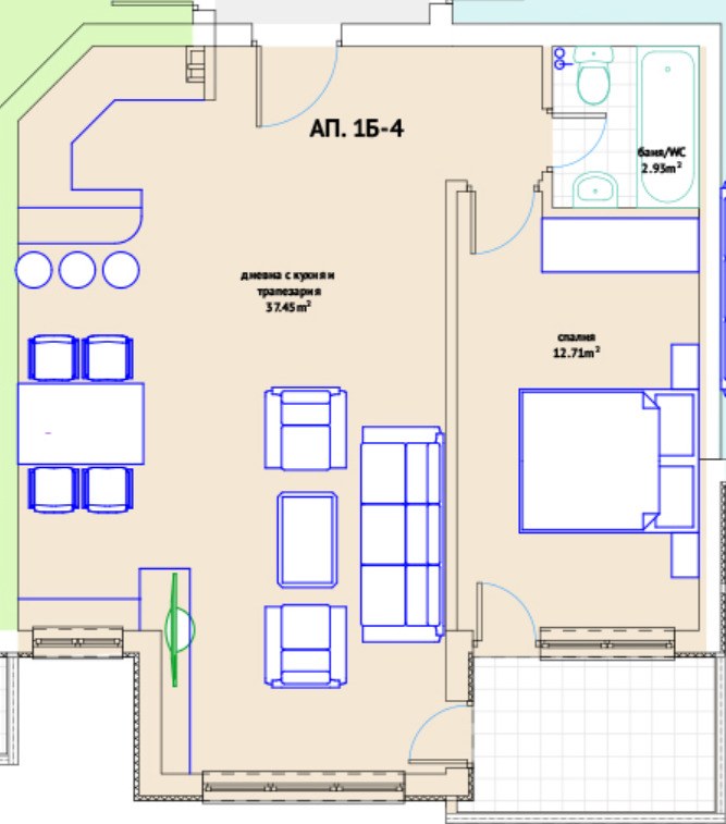 In vendita  1 camera da letto Varna , Vinitsa , 74 mq | 86806840 - Immagine [6]