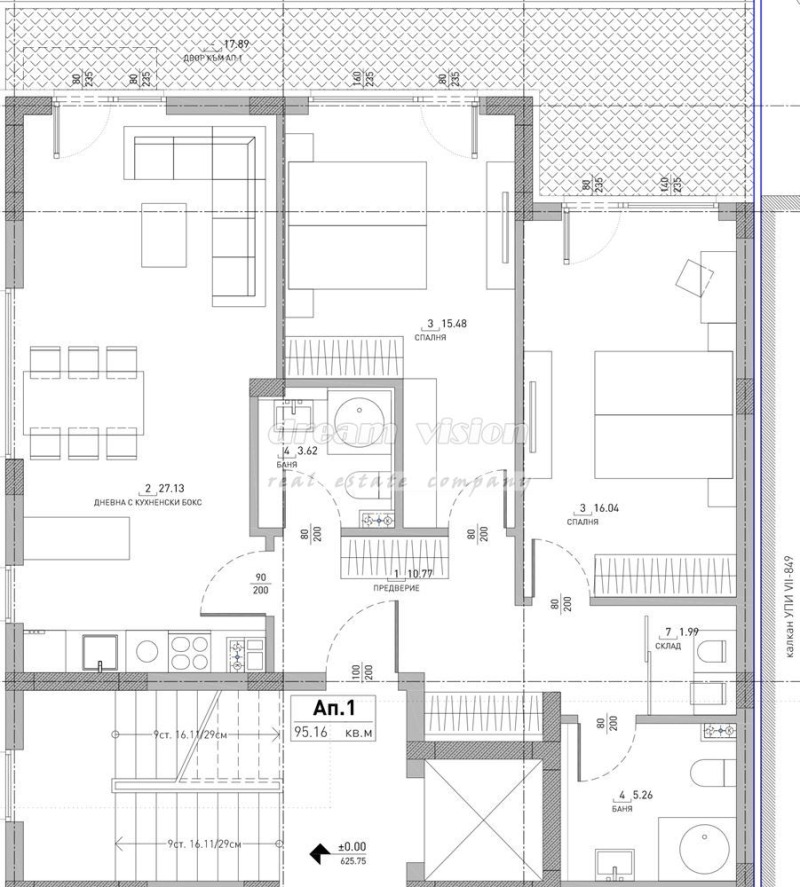 Продава 3-СТАЕН, гр. София, Малинова долина, снимка 2 - Aпартаменти - 46990370