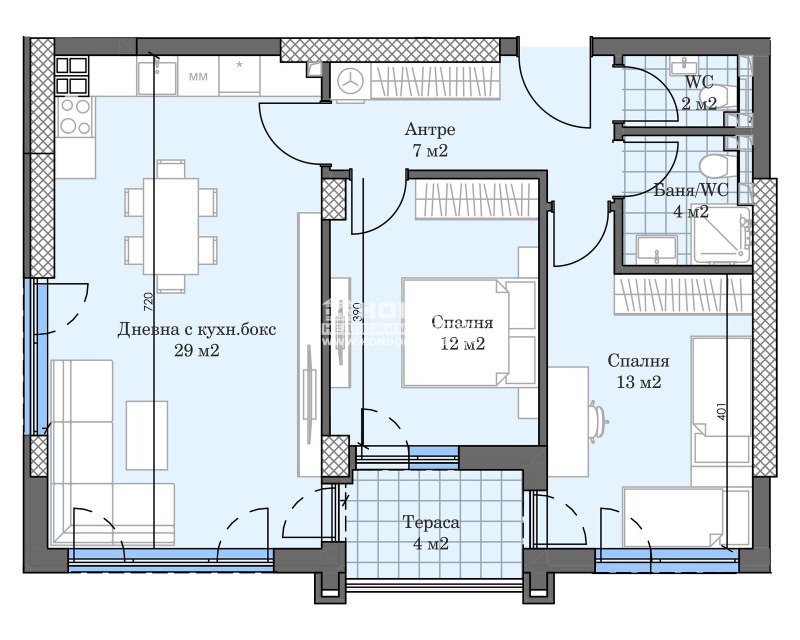 Продава 3-СТАЕН, гр. Пловдив, Кършияка, снимка 2 - Aпартаменти - 49539710