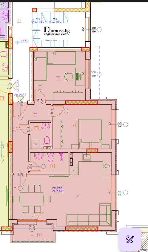 Продава 3-СТАЕН, гр. Благоевград, Освобождение, снимка 2 - Апартаменти - 52836236