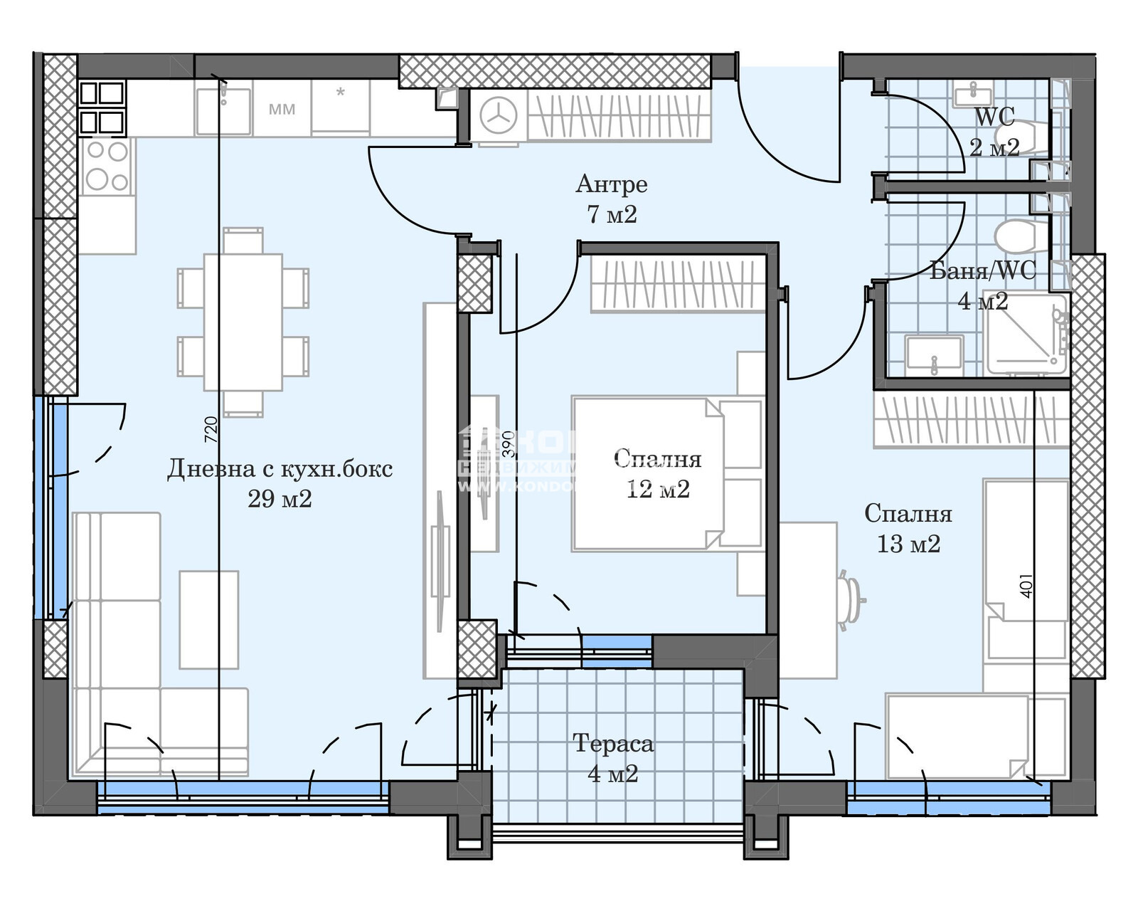 Продава 3-СТАЕН, гр. Пловдив, Кършияка, снимка 2 - Апартаменти - 49539710