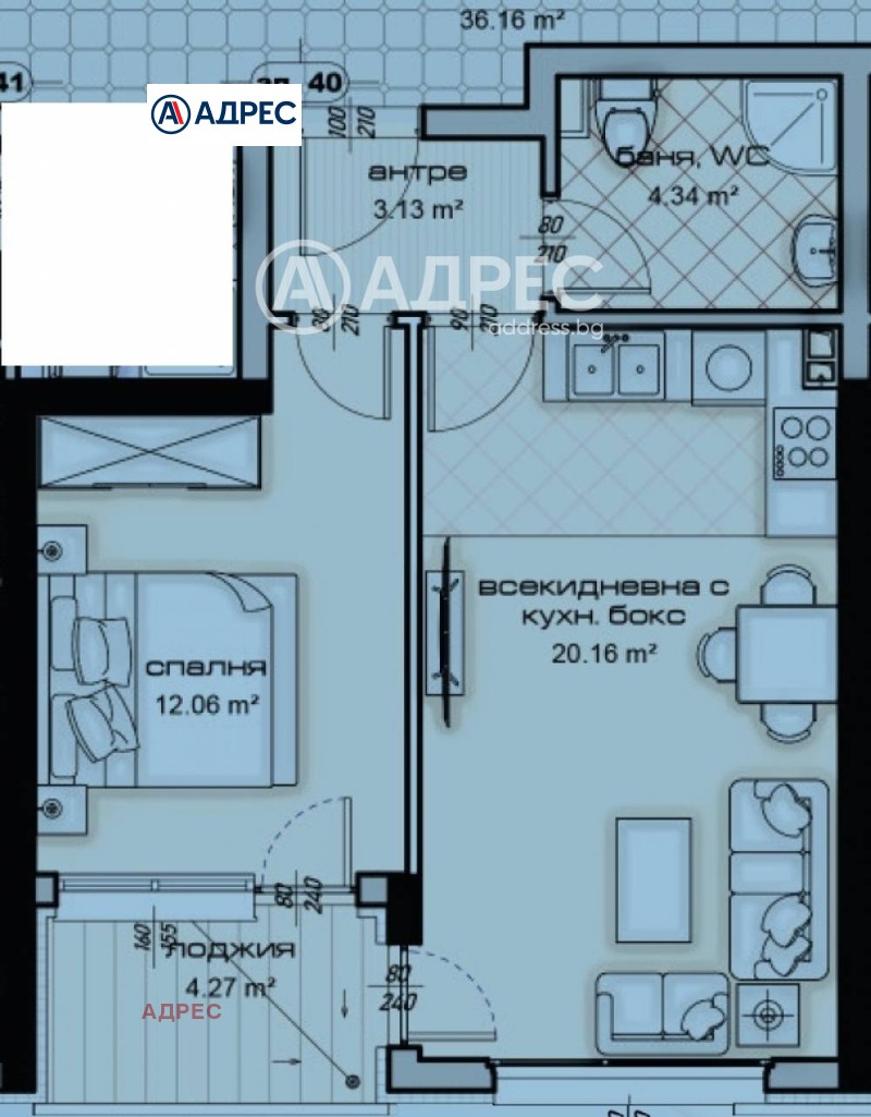 Na prodej  1 ložnice Varna , Vladislav Varnenčik 1 , 64 m2 | 36202761 - obraz [4]