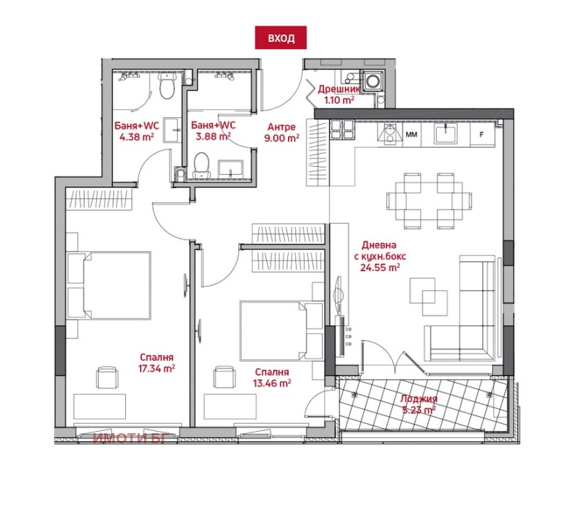 Продава  3-стаен град София , Манастирски ливади , 109 кв.м | 57621396 - изображение [11]