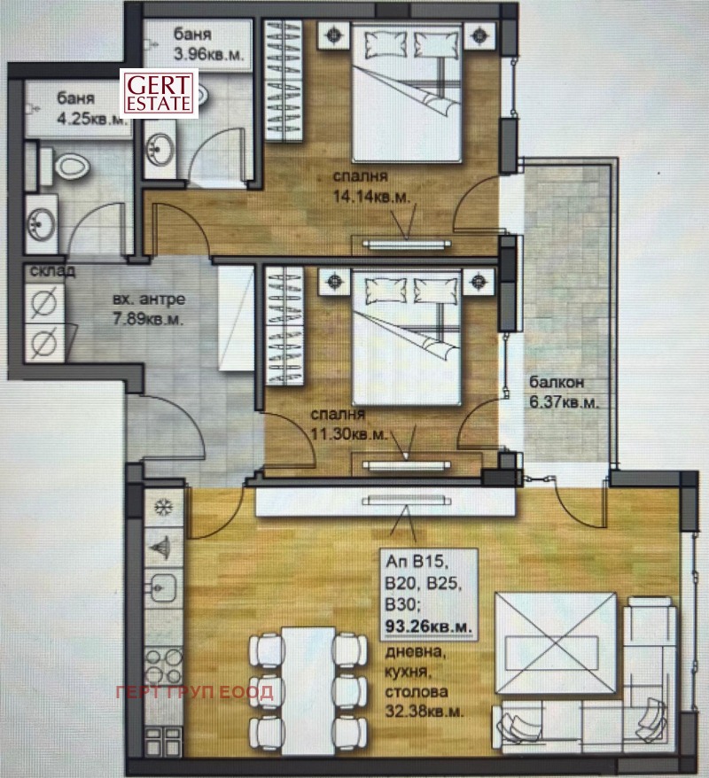 Продава 3-СТАЕН, гр. Пловдив, Христо Смирненски, снимка 6 - Апартаменти - 52804642