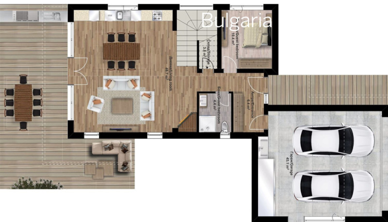 Продава КЪЩА, гр. София, с. Лозен, снимка 14 - Къщи - 48067123