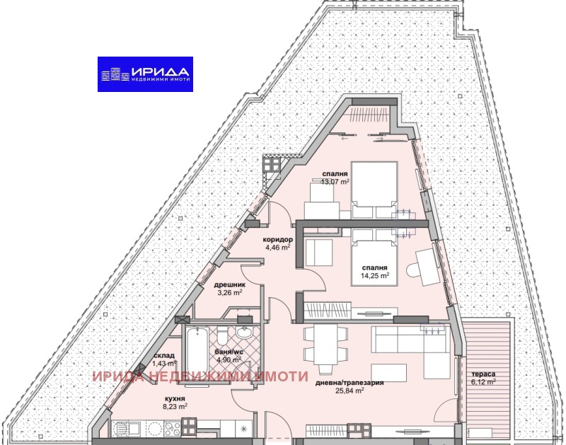 Satılık  2 yatak odası Sofia , Lyulin 6 , 122 metrekare | 48888243