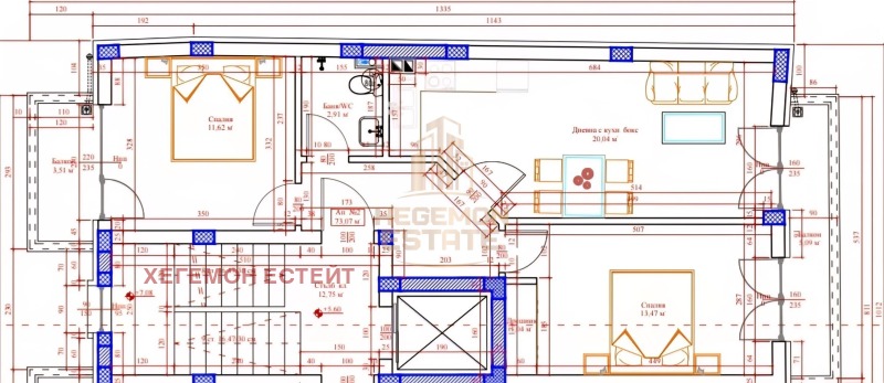 Продается  2 спальни Варна , Погреби , 108 кв.м | 67480528