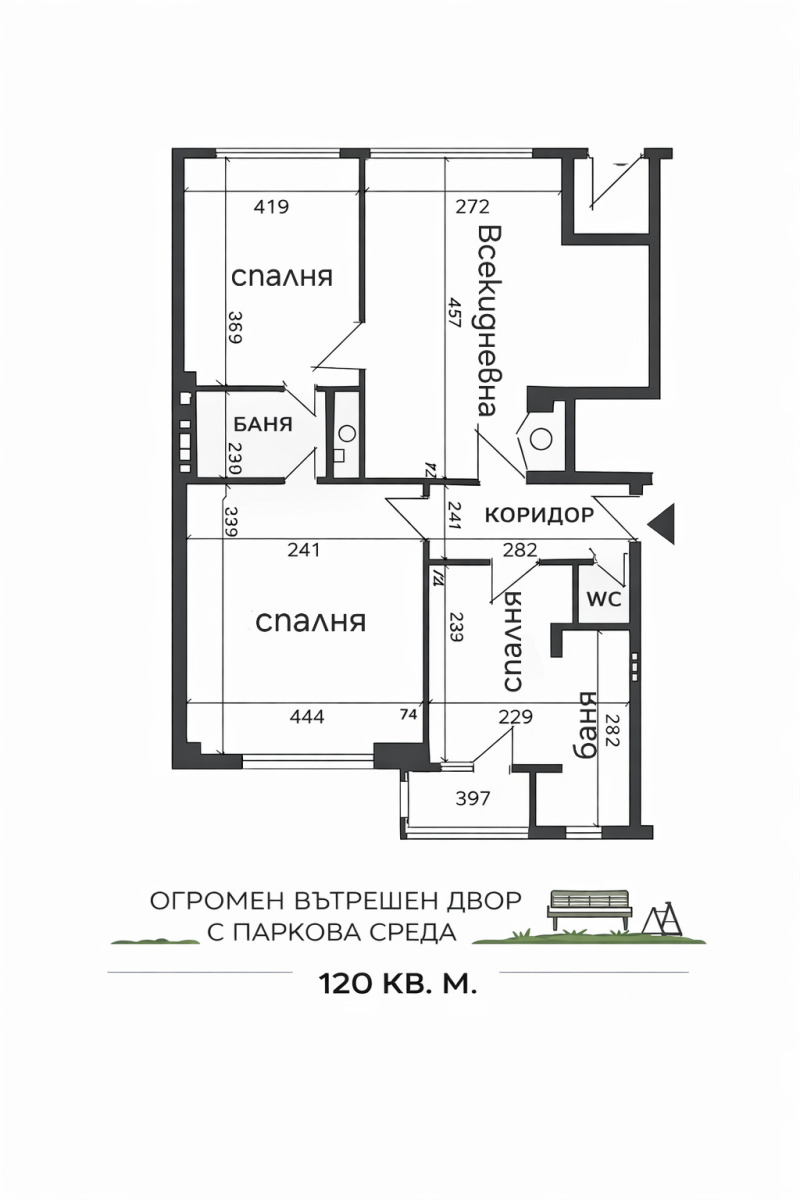 Продава 3-СТАЕН, гр. София, Център, снимка 10 - Апартаменти - 53171848