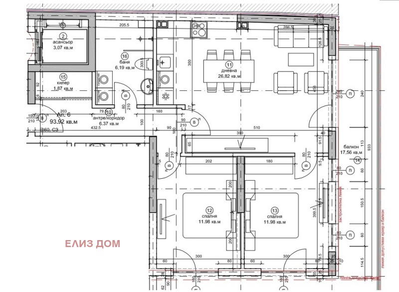Продава 3-СТАЕН в град Варна, Чаталджа - 110 кв.м / 298 188 € » 583 205.04 лв., ЕЛИЗ ДОМ