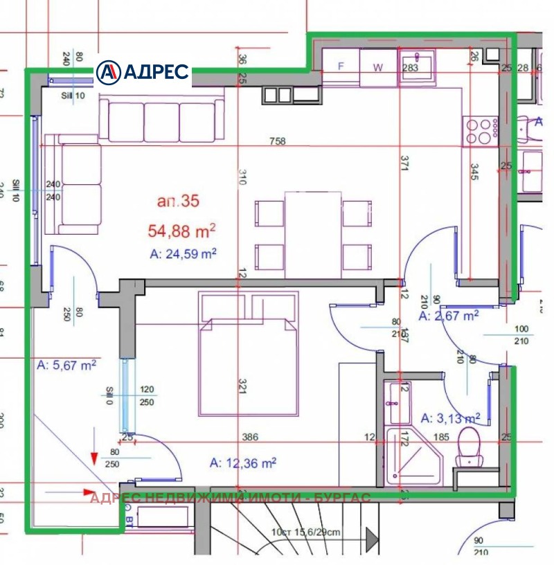 À vendre  1 chambre Bourgas , Meden roudnik - zona V , 65 m² | 45246844