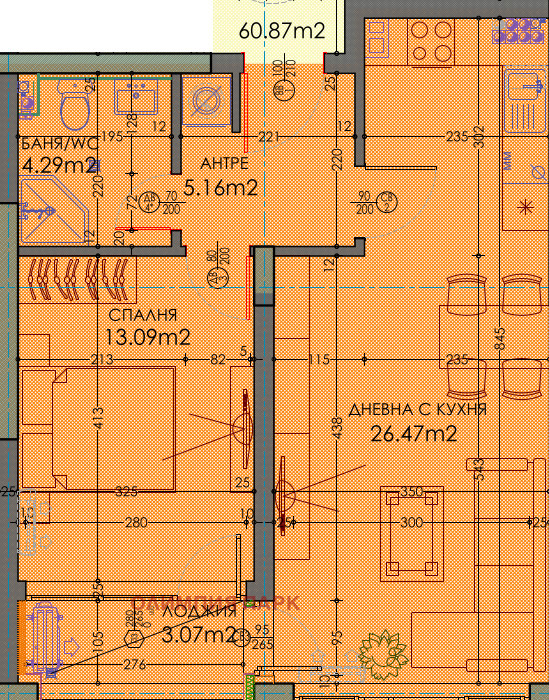 Te koop  1 slaapkamer Plovdiv , Trakija , 75 m² | 13203914 - afbeelding [2]