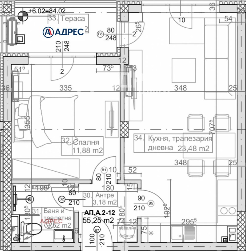 Продава 2-СТАЕН, гр. Варна, к.к. Слънчев ден, снимка 2 - Aпартаменти - 49128374