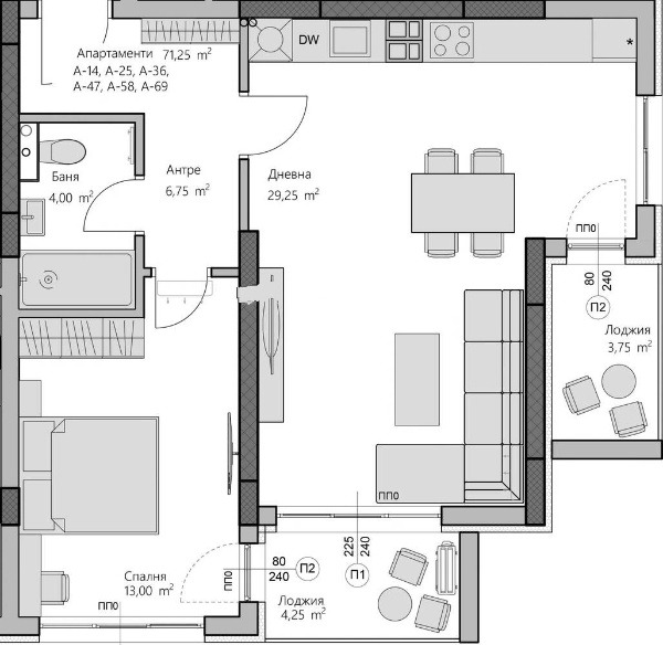 Na prodej  1 ložnice Plovdiv , Christo Smirnenski , 85 m2 | 84336477