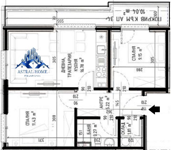 Продава 3-СТАЕН, гр. София, Малинова долина, снимка 3 - Aпартаменти - 47533836