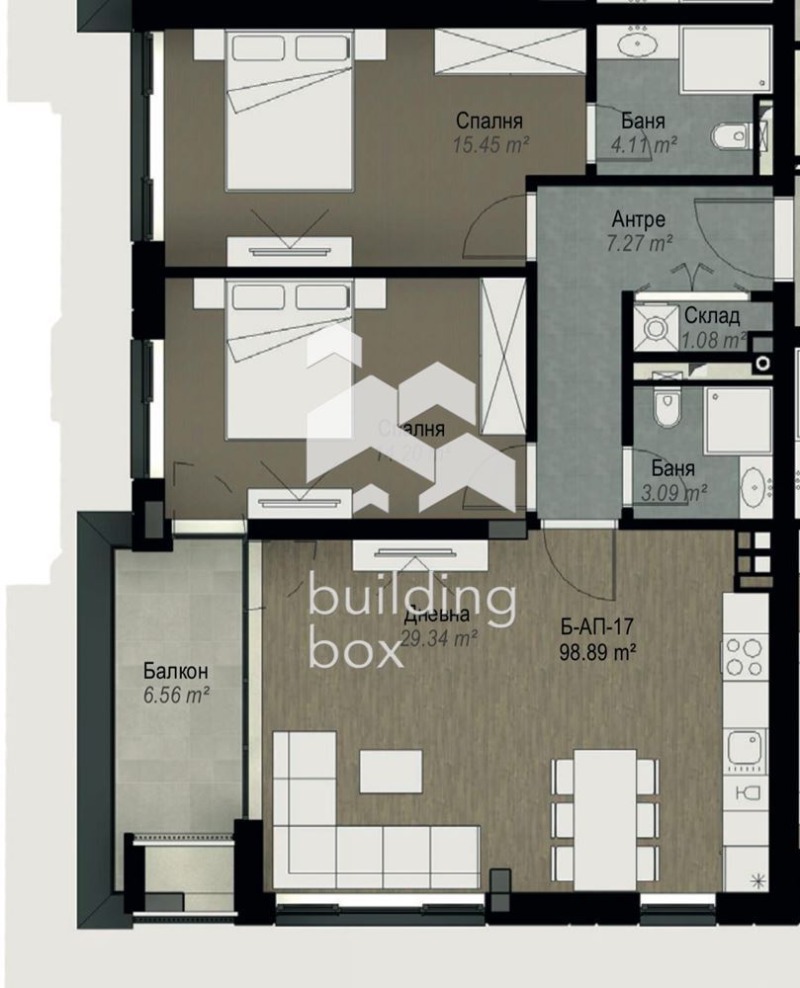 Zu verkaufen  2 Schlafzimmer Sofia , Witoscha , 117 qm | 44957971 - Bild [8]