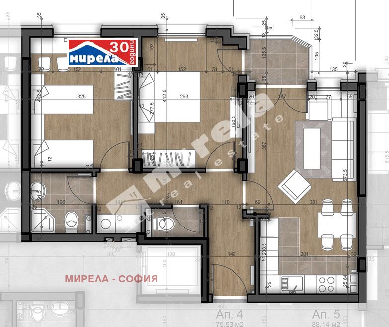 Продава  3-стаен, град София, Левски В •  153 648 EUR • ID 61040542 — holmes.bg - [1] 