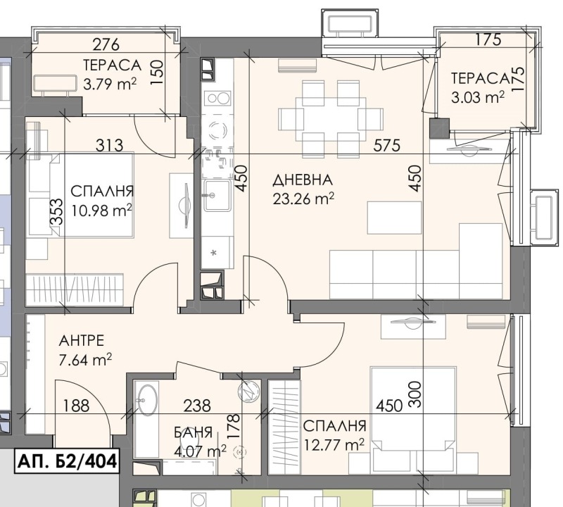 Na sprzedaż  2 sypialnie Burgas , Meden rudnik - zona W , 95 mkw | 70558570 - obraz [6]