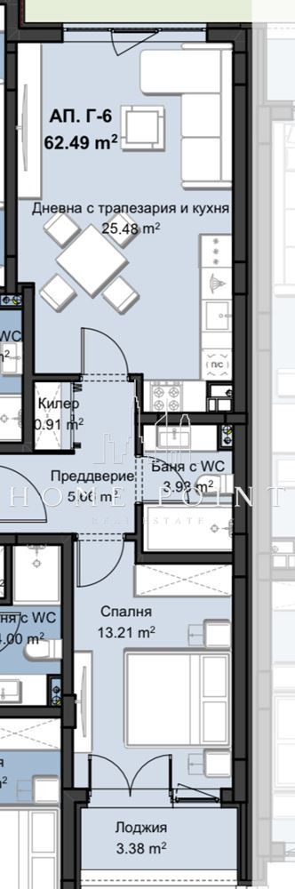 Продава  2-стаен град Пловдив , Христо Смирненски , 74 кв.м | 91928877 - изображение [5]