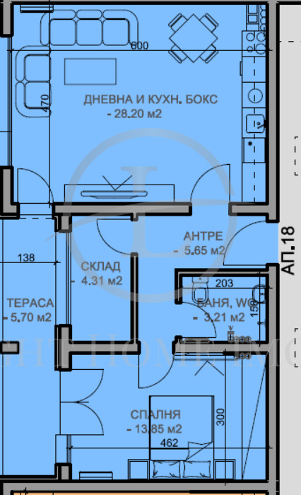 De vânzare  1 dormitor Plovdiv , Iujen , 87 mp | 88651655 - imagine [4]