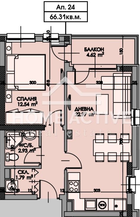 Продава 2-СТАЕН, гр. Бургас, Славейков, снимка 1 - Aпартаменти - 47159443