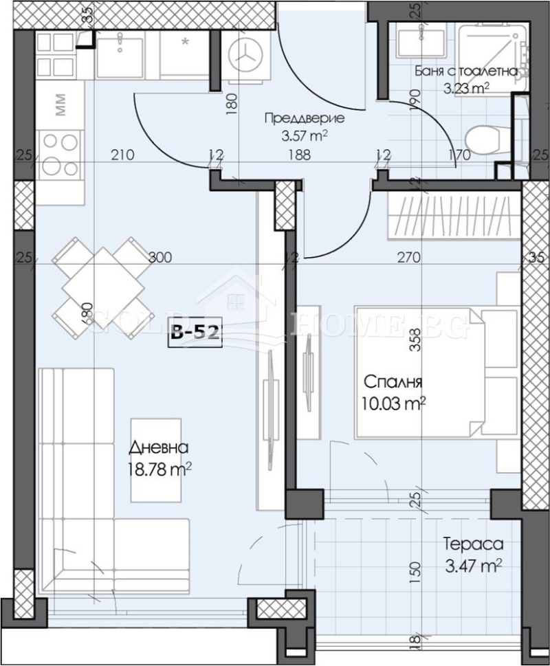 Zu verkaufen  1 Schlafzimmer Plowdiw , Gagarin , 50 qm | 37779045 - Bild [13]