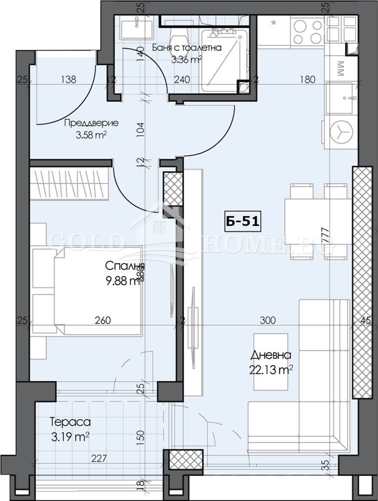 Zu verkaufen  1 Schlafzimmer Plowdiw , Gagarin , 50 qm | 37779045 - Bild [9]