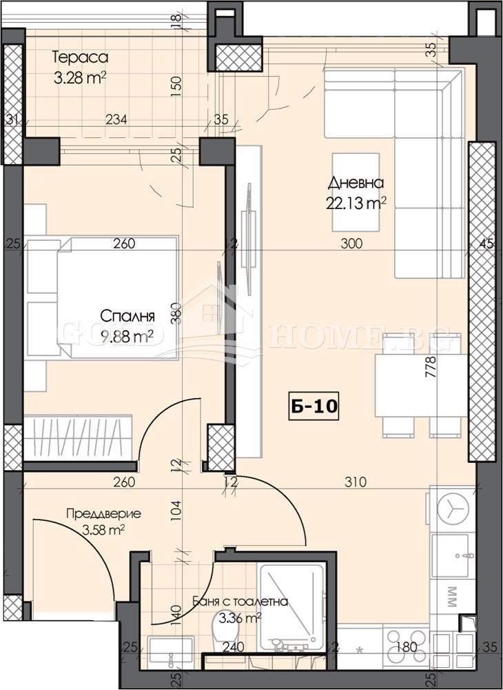 Zu verkaufen  1 Schlafzimmer Plowdiw , Gagarin , 50 qm | 37779045 - Bild [5]