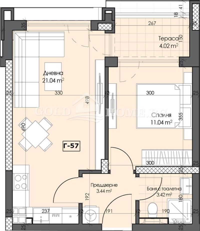 Zu verkaufen  1 Schlafzimmer Plowdiw , Gagarin , 50 qm | 37779045 - Bild [15]