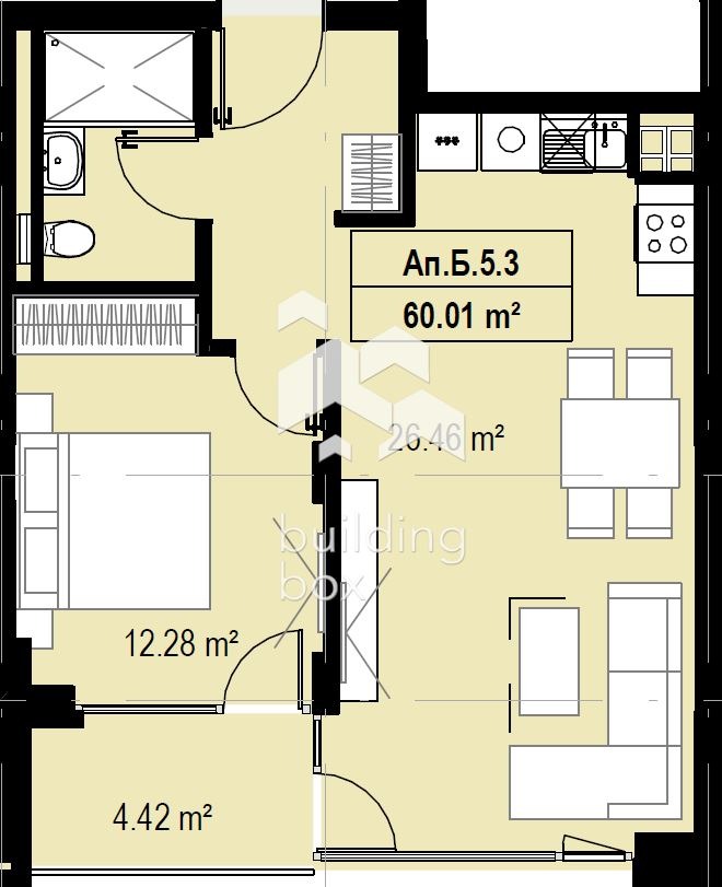 Продава 2-СТАЕН, гр. София, м-т Камбаните, снимка 6 - Апартаменти - 54268531