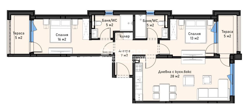 Продава 3-СТАЕН, гр. Пловдив, Остромила, снимка 5 - Апартаменти - 52934754