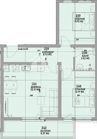 Продава 3-СТАЕН, гр. Пловдив, Беломорски, снимка 2 - Апартаменти - 56194058