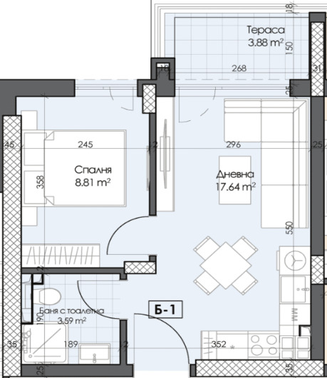 En venta  1 dormitorio Plovdiv , Karshiyaka , 51 metros cuadrados | 75487476 - imagen [4]