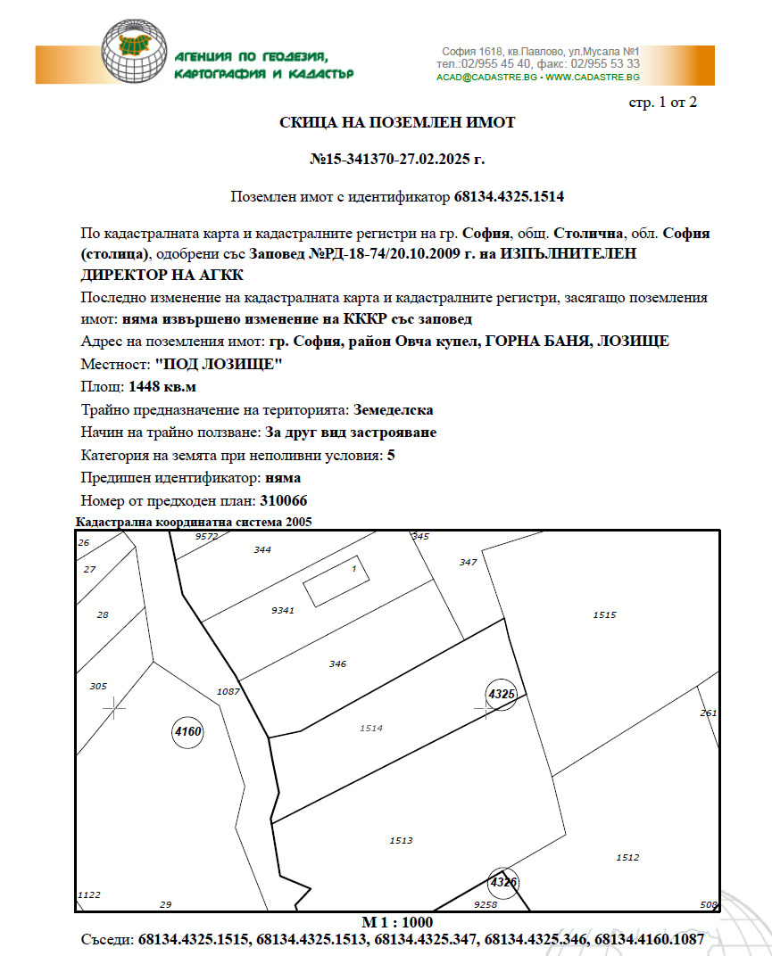 Продава ПАРЦЕЛ, гр. София, Горна баня, снимка 8 - Парцели - 56390657