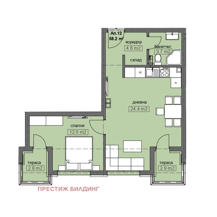 For Sale  1 bedroom region Burgas , Sozopol , 74 sq.m | 92906586 - image [2]