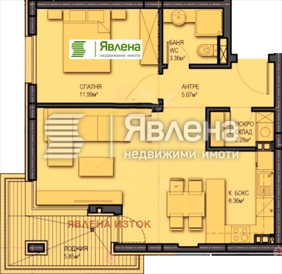 Продава 2-СТАЕН, гр. София, Младост 4, снимка 7 - Апартаменти - 53716018