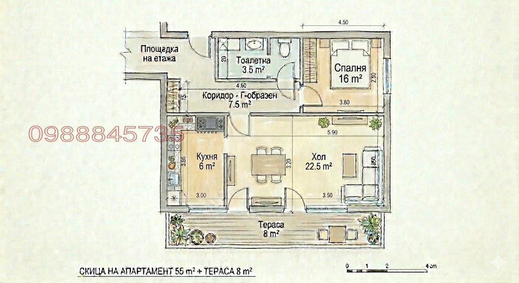 Продава 2-СТАЕН, гр. Силистра, Митница