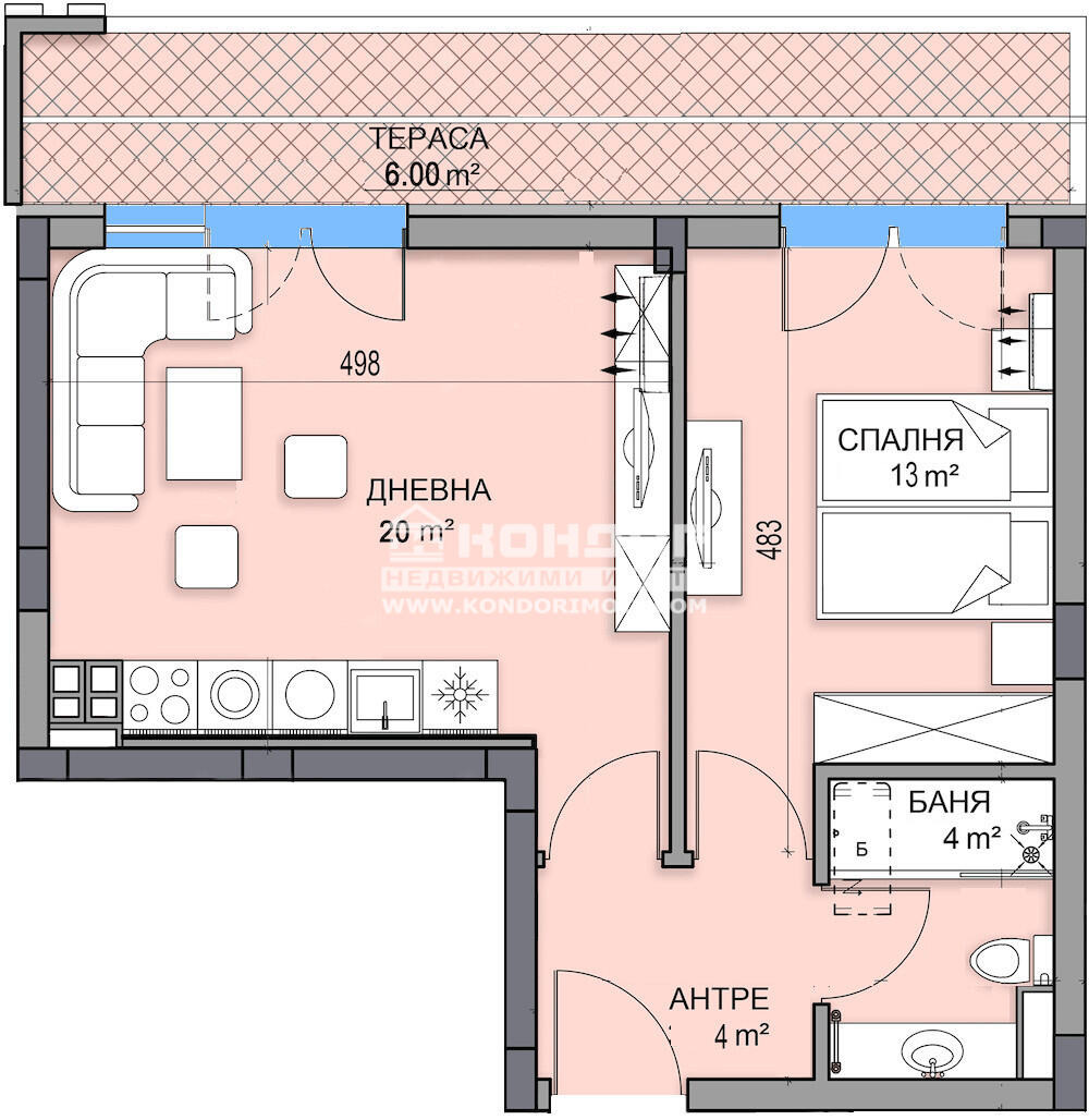 Продава 2-СТАЕН, гр. Пловдив, Кършияка, снимка 4 - Апартаменти - 55987258