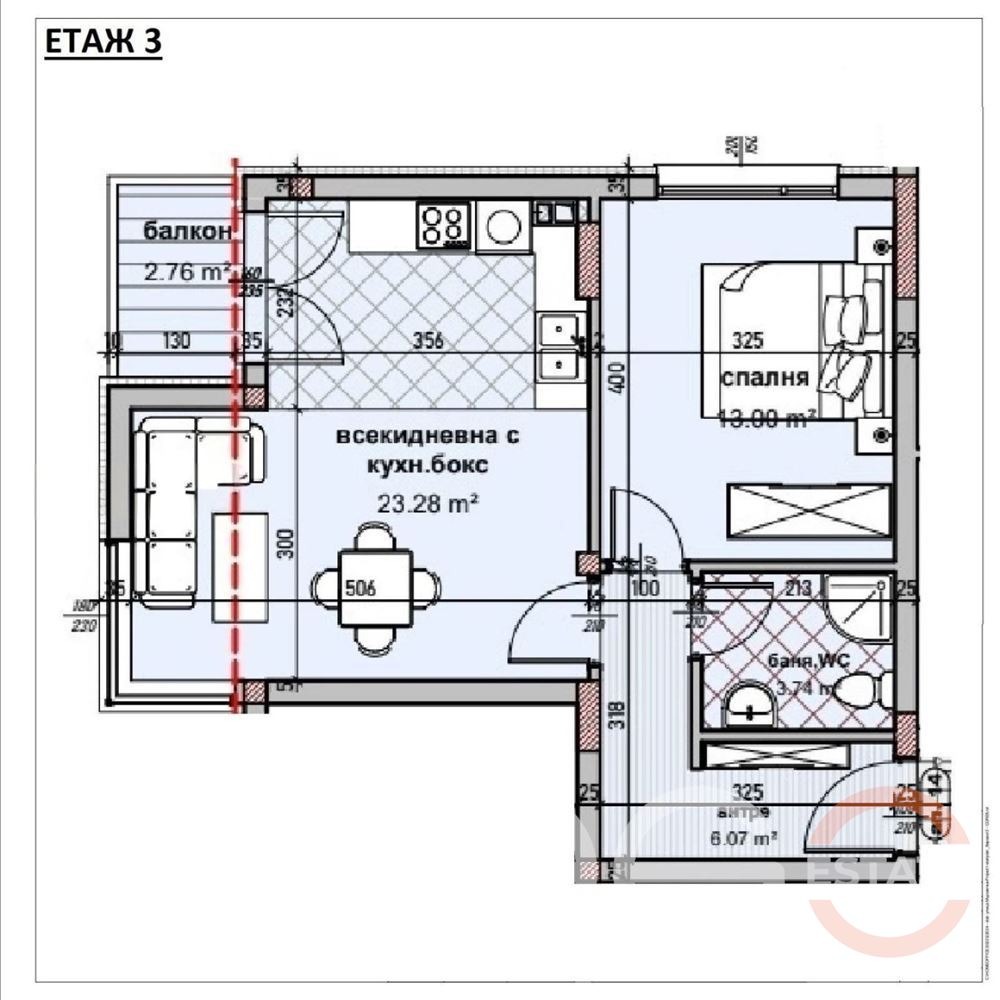 Продава 2-СТАЕН, гр. Варна, Владислав Варненчик 1, снимка 3 - Апартаменти - 54368267