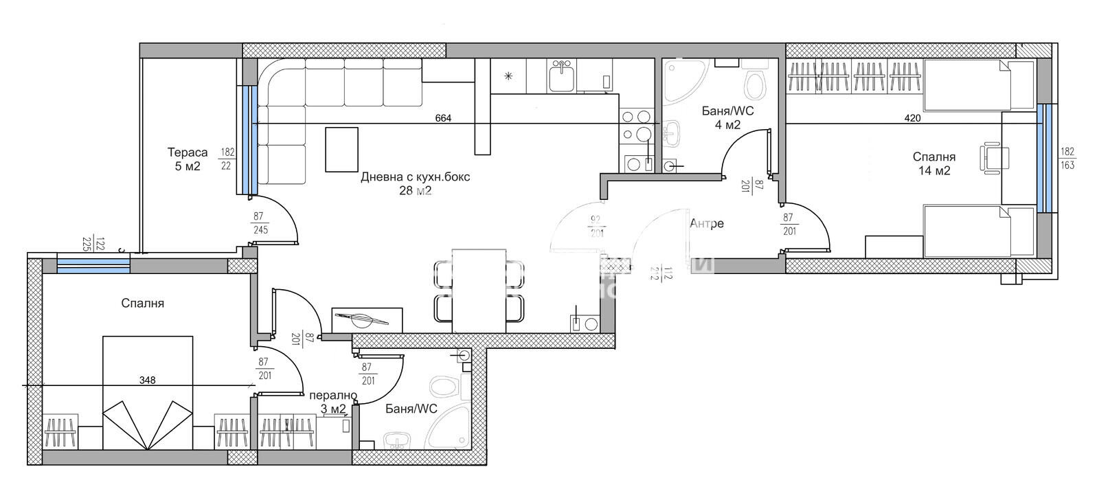 Продава 3-СТАЕН, гр. Пловдив, Тракия, снимка 7 - Апартаменти - 53416028