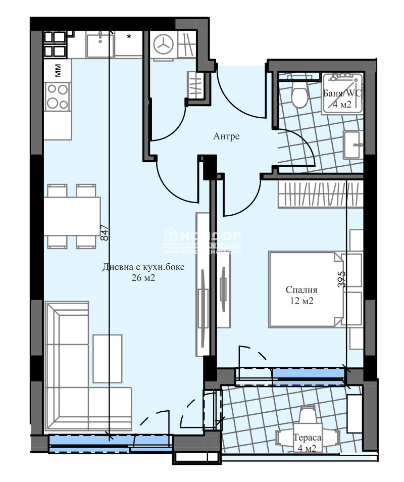 Продава 2-СТАЕН, гр. Пловдив, Христо Смирненски, снимка 2 - Aпартаменти - 48020051